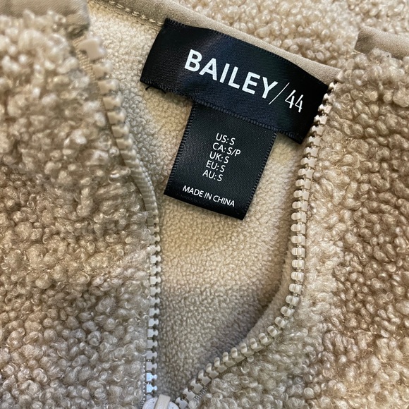 Bailey/44 Tan Teddy Half-Zip Oversized Sherpa Pullover - Picture 7 of 7